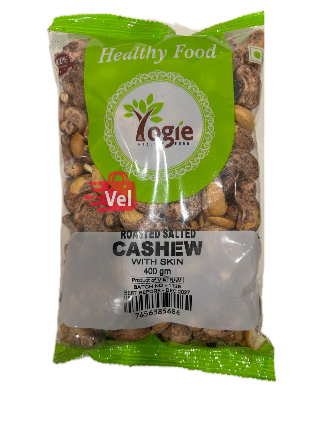 Yogie Roasted Salted Cashew With Skin 400G