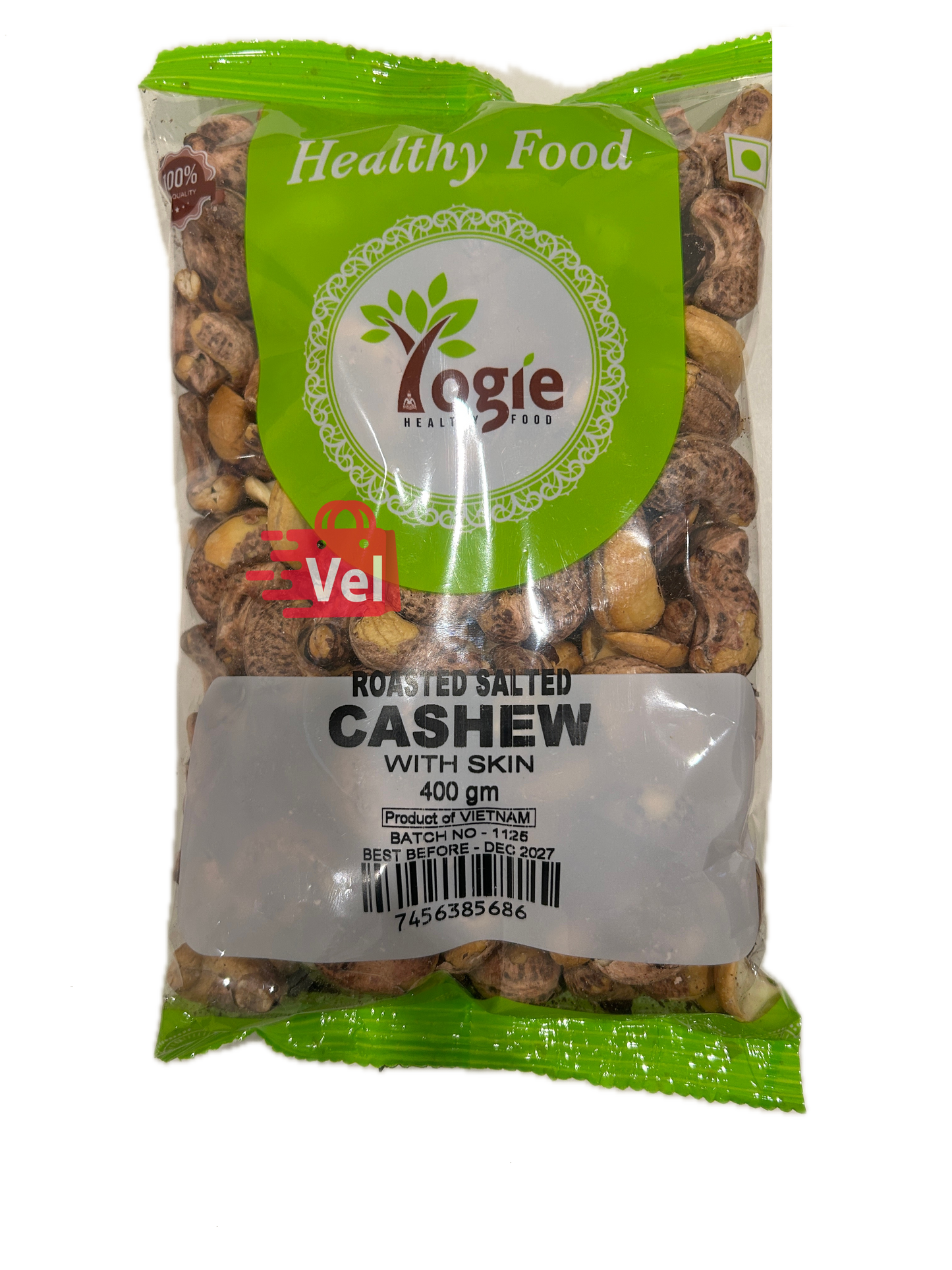 Yogie Roasted Salted Cashew With Skin 400G