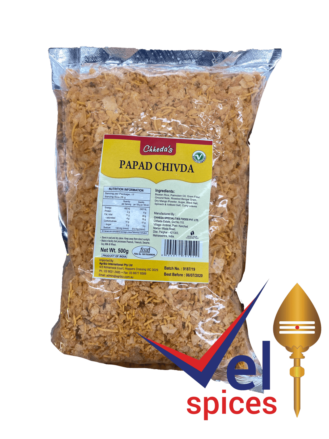 Chhedas Papad Chivda 500G