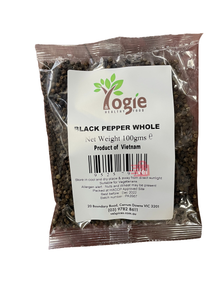 Yogie Black Pepper Whole 100G