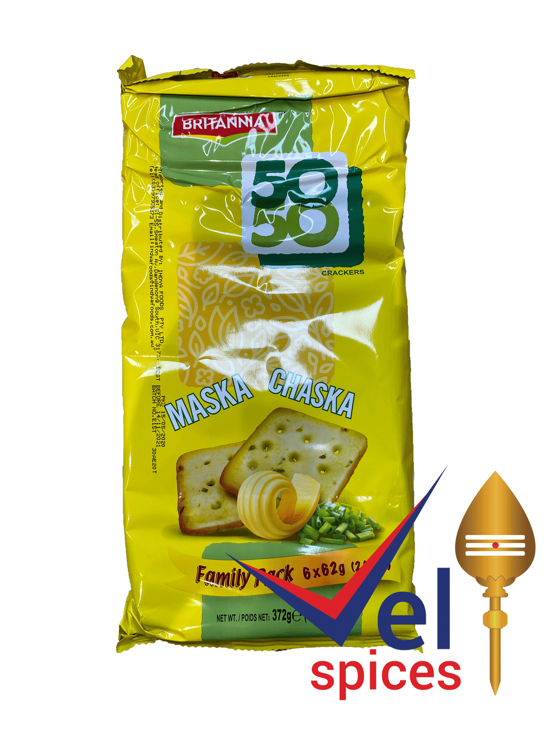 Britannia 50-50 Maska Chaska Value Pack 372G