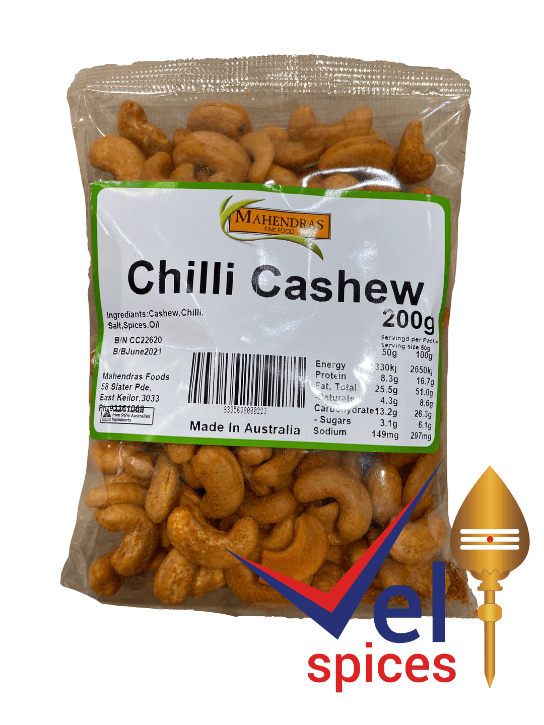 Mahendra Chilli Cashew 200G