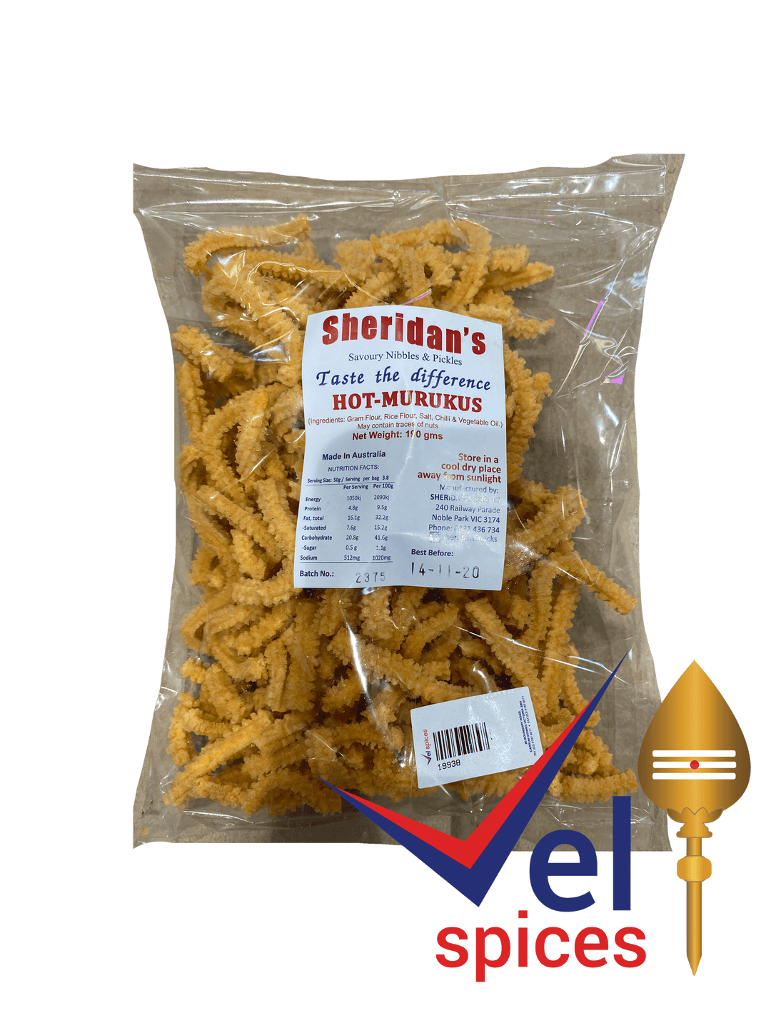 Sheridans Muruku Hot 190G