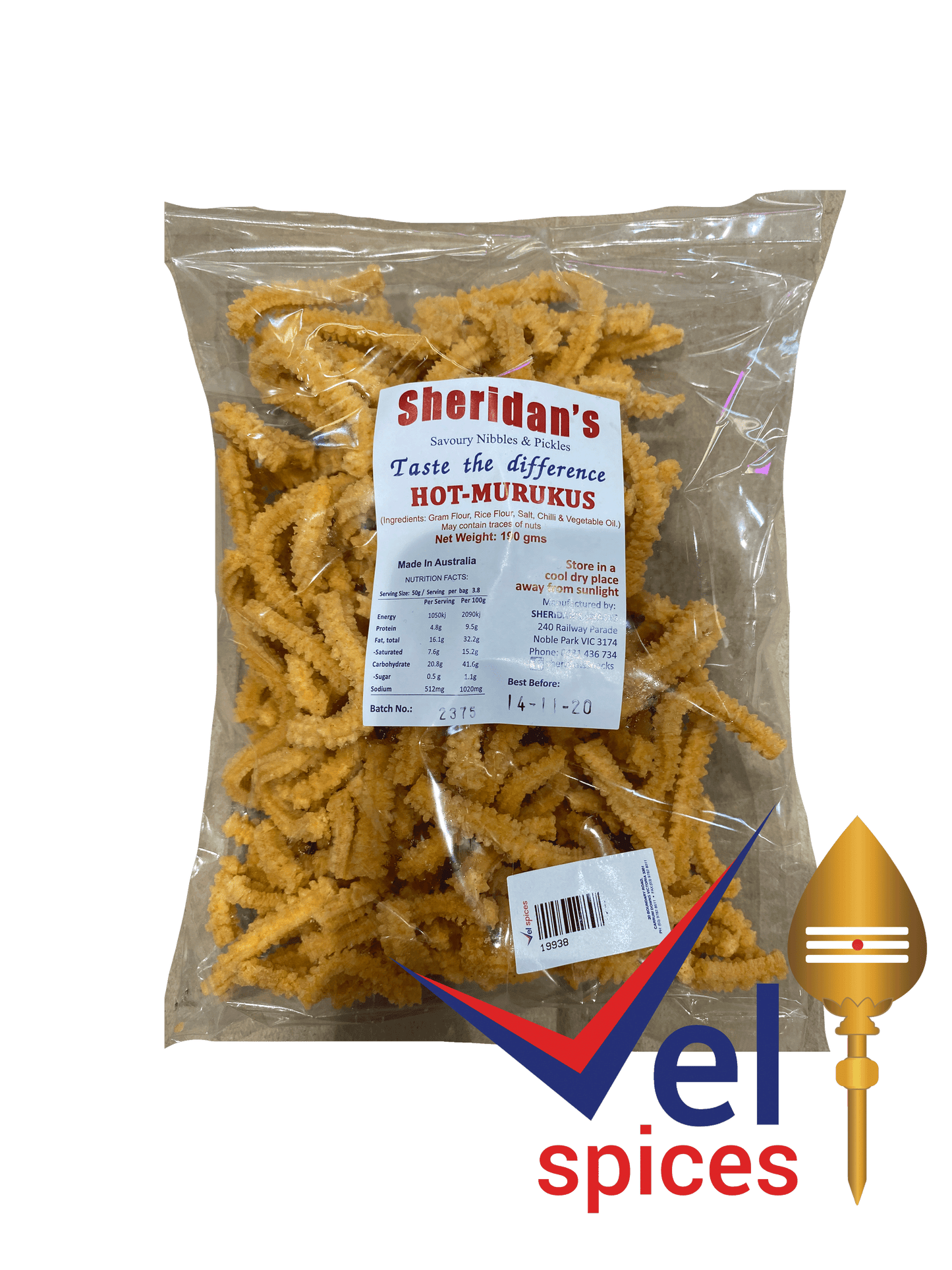 Sheridans Muruku Hot 190G