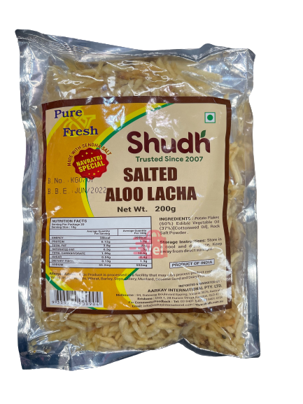 Shudh Salted Aloo Lacha 200G