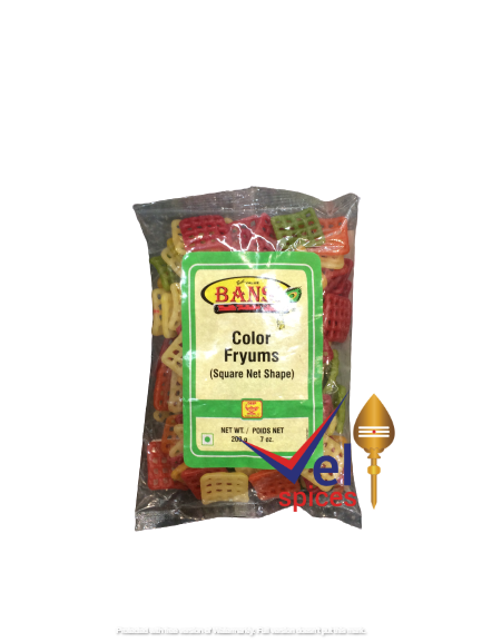 Bansi Color Fryums Square 200G
