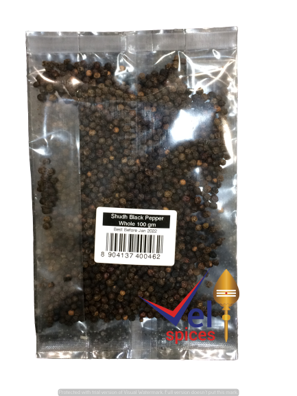 Shudh Black Pepper Whole 100G
