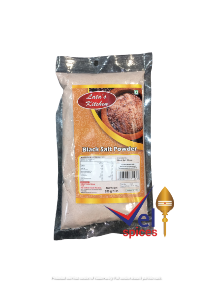Latas Kitchen Black Salt Powder 200G