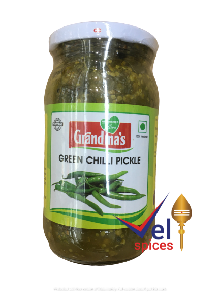 Grandmas Green Chilli Pickle 400G