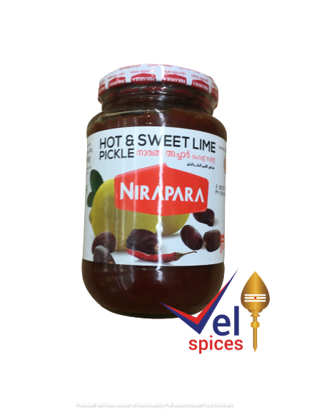 Nirapara Hot & Sweet Lime Pickle 400G