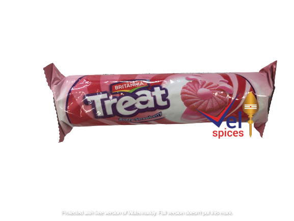 Britannia Treat Strawberry Biscuits 64G