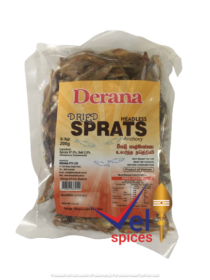 Derana Sprats Without Head 200G