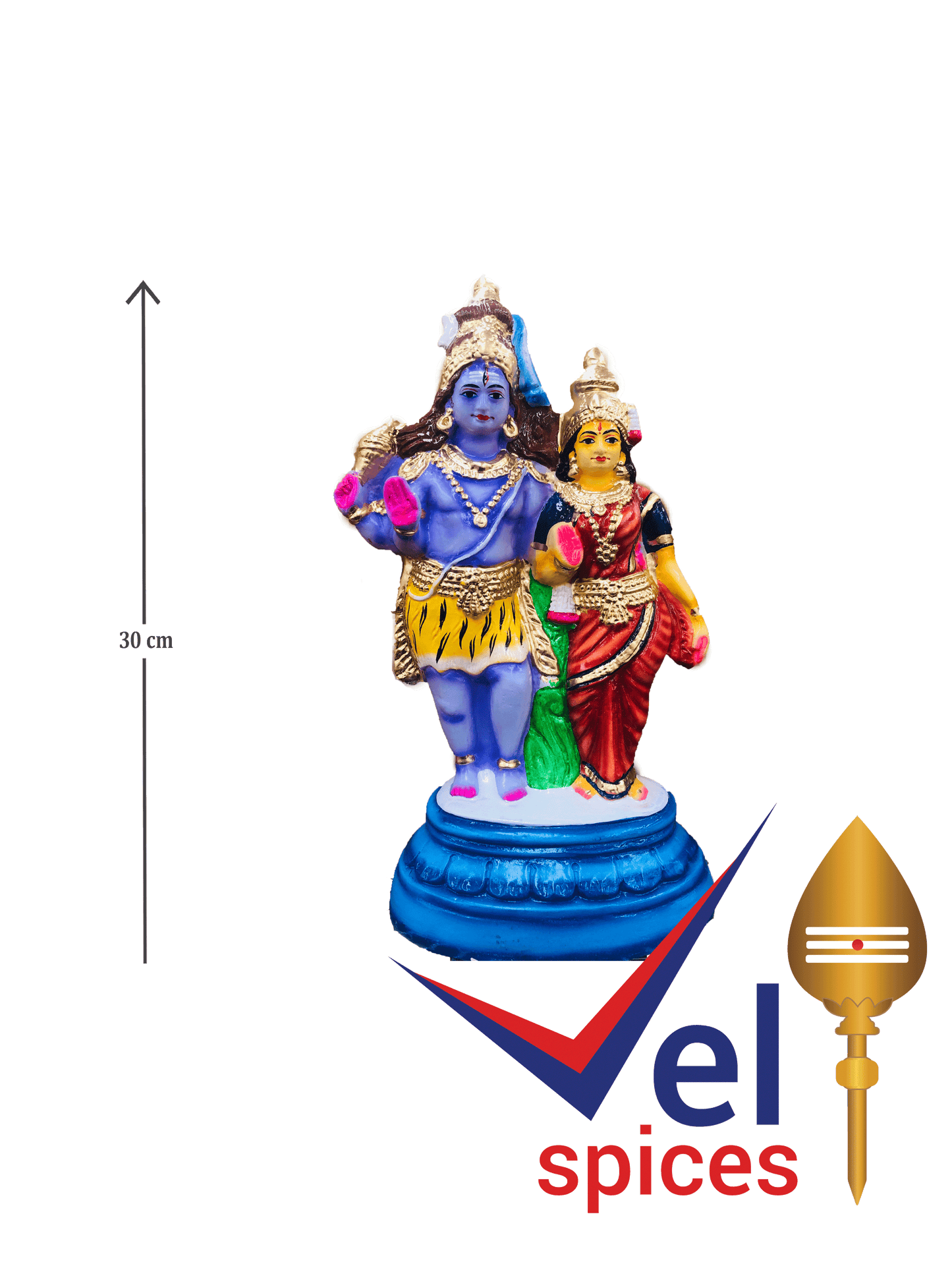 God Shiva Paravathy Idol 30cm