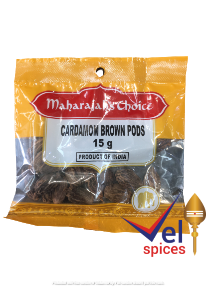 Maharajah's Brown Cardomom Pods 15G