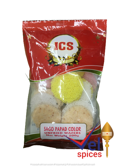 Ics Sago Papadam Colour 200G