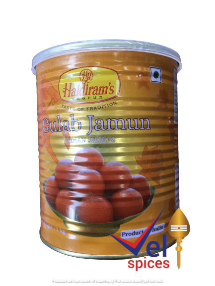 Haldirams Nagpur Gulab Jamun Tin 1Kg