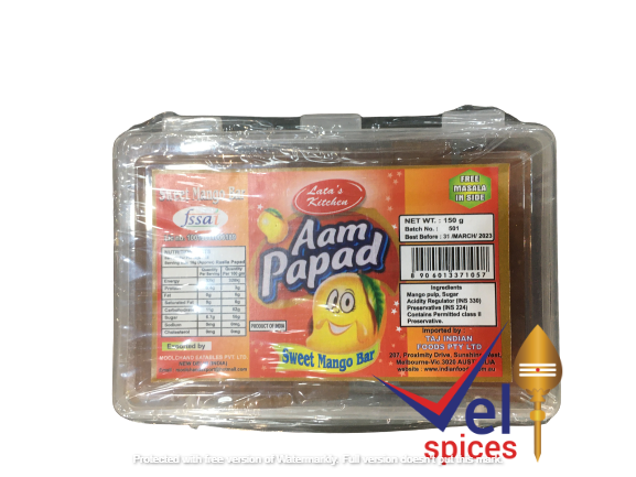 Latas Kitchen Sweet Aam Papad (Sweet Mango Bar) 150G