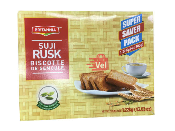 Britannia Suji Rusk Value Pack 1.2Kg
