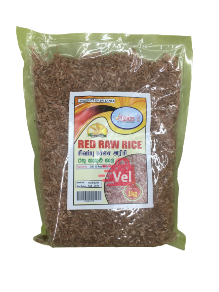 Velspices Red Raw Rice 1kg