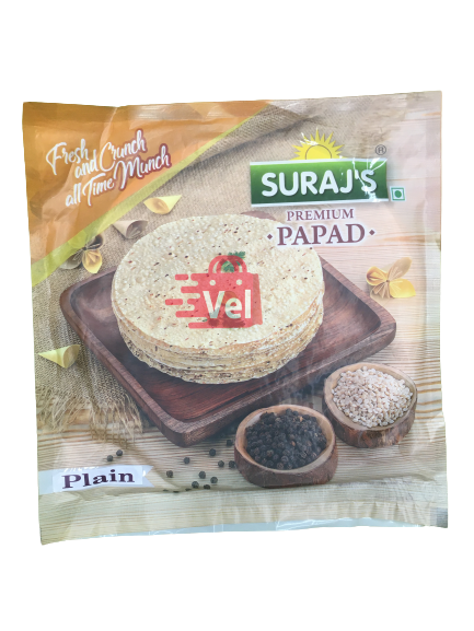 Surajs Plain Papadam 200g
