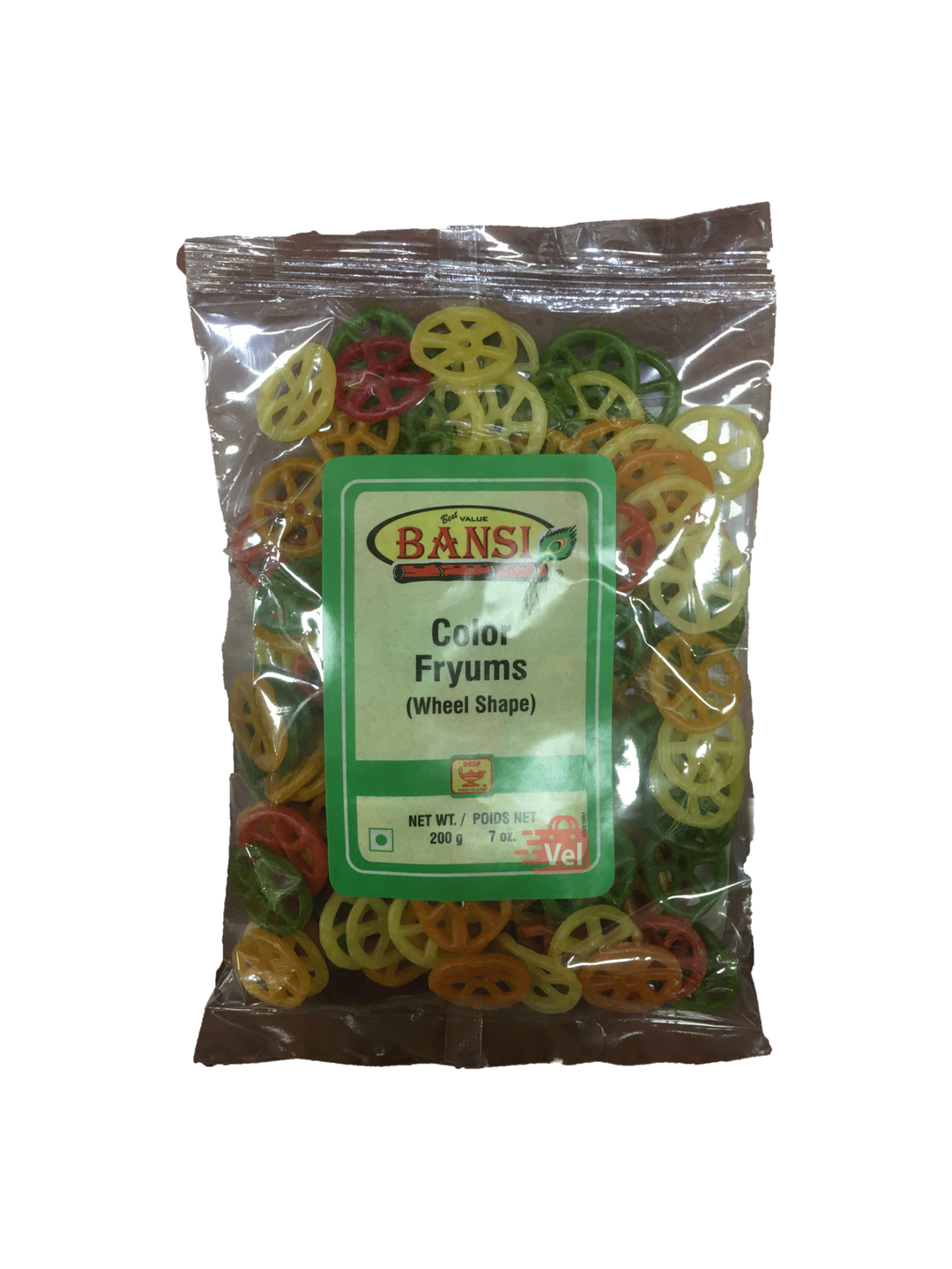 Bansi Wheel Shape Colour Fryums 200G