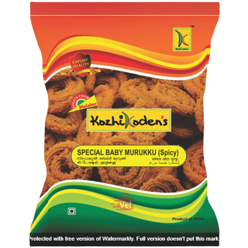 Kozhi Kodens Special Baby Murukku Spicy 400G