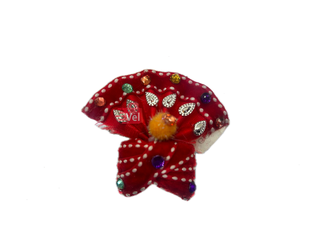 Krishna hat small red