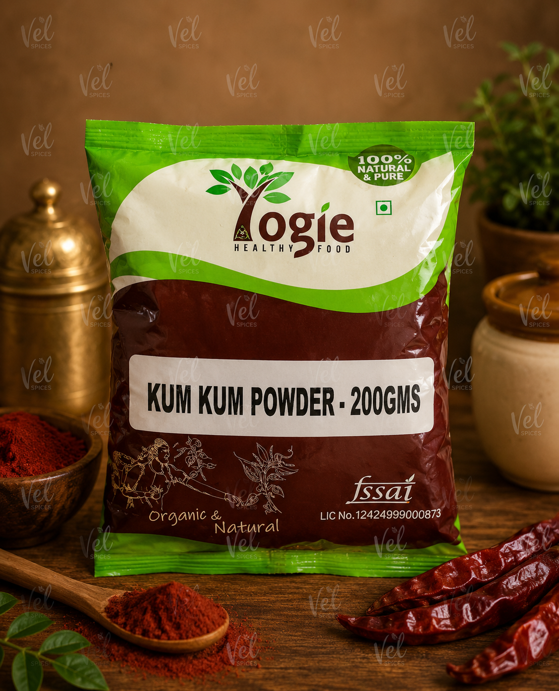 Yogie Kum Kum Powder 200g