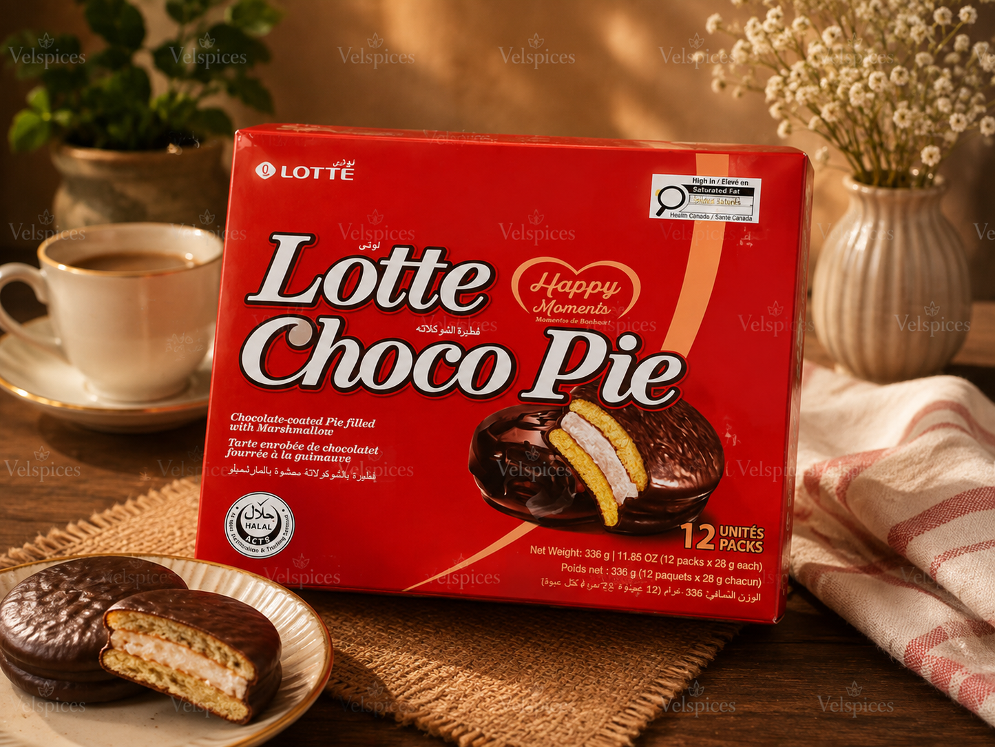 Lotte Choco Pie 336g – 12 x 28g Packs