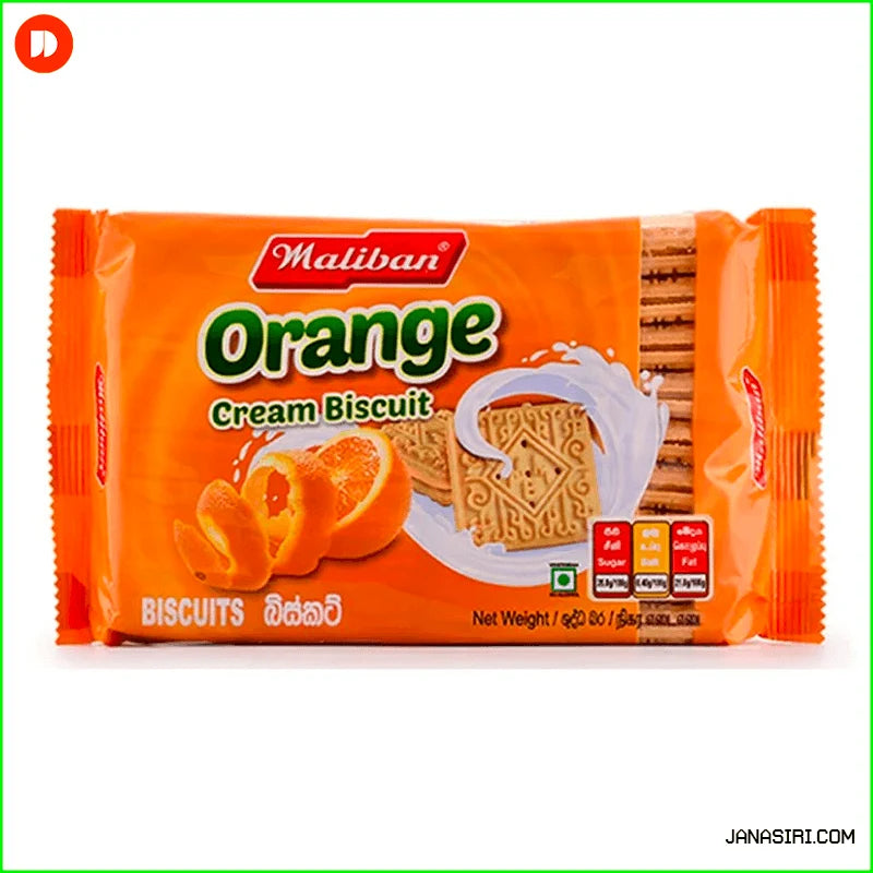 Maliban Orange Cream Biscuit 200g x 2