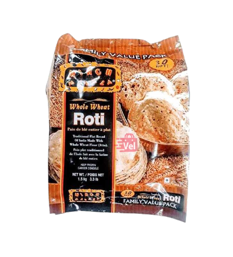 Mirch Whole Wheat Roti 30Pcs Frozen