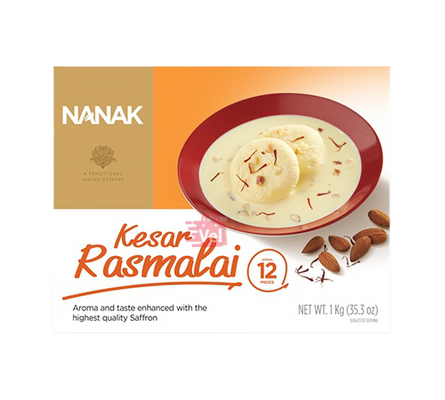 Nanak Kesar Rasmalai 900g Frozen