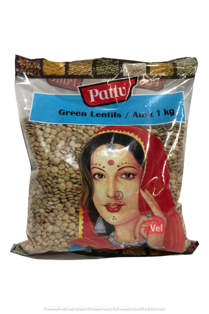 Pattu Green Lentils Aust 1Kg