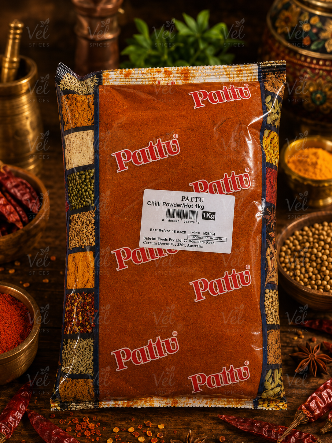 Pattu Chilli Powder/Hot 1kg