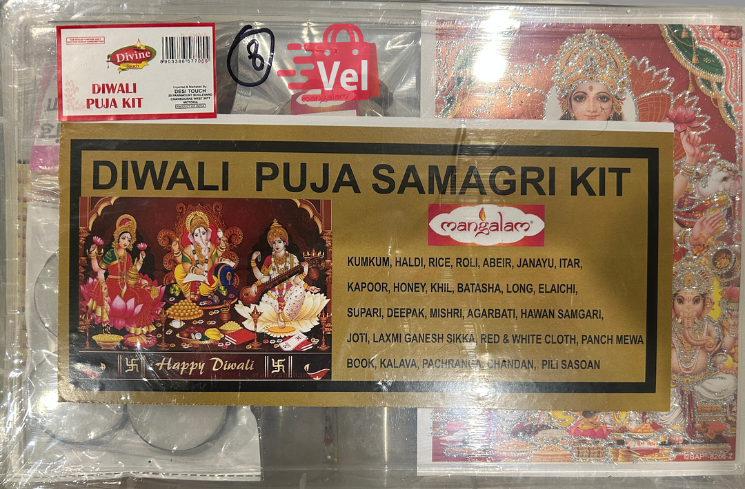 Divine Diwali Puja Kit – Complete Lakshmi Puja Samagri Set for Diwali Pooja | All-In-One Festival Essentials Box