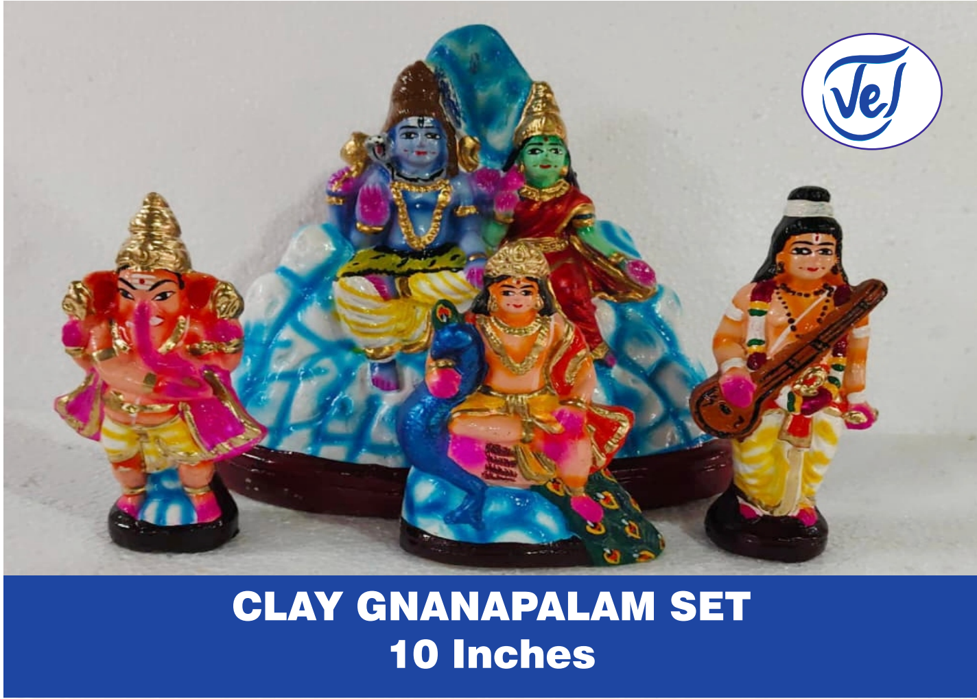 Kollu Dolls Niyanapalam/ Gnanapalam / Gnanapazham Set 10 Inch Clay
