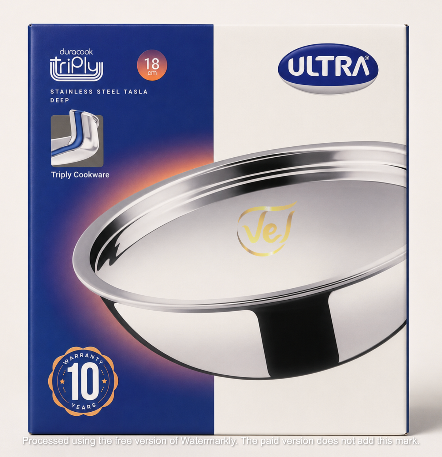 Ultra Duracook tri ply stainless steel Tasla 18cm