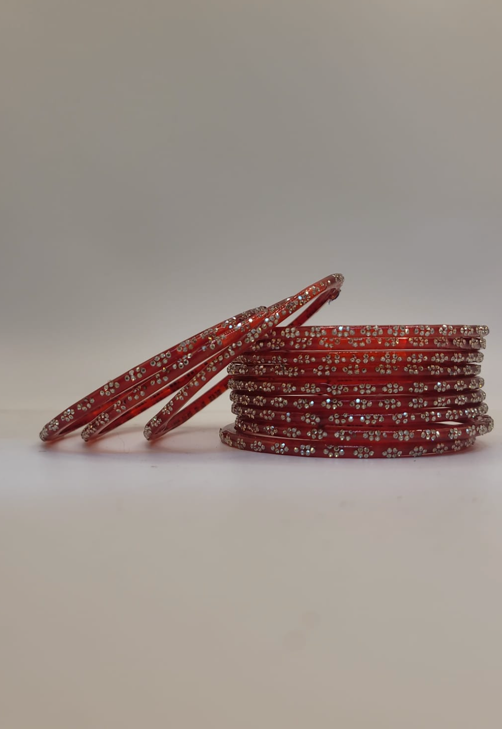 Glass Red Bangles (multiple sizes available)