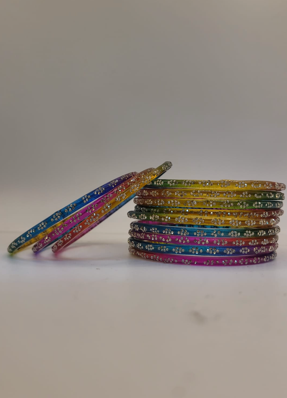 Glass Multicoloured Bangles (multiple sizes available)