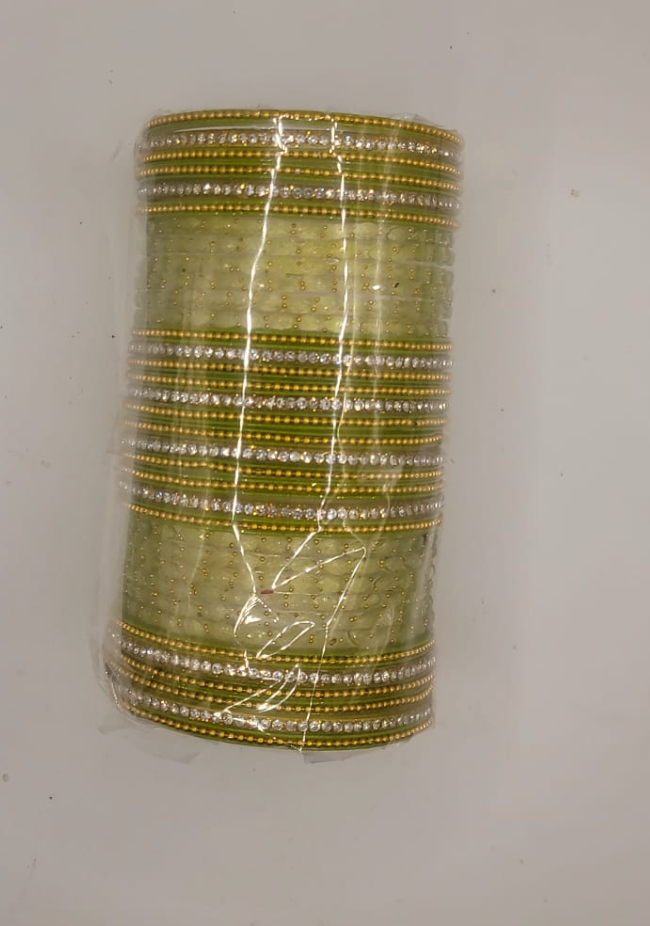 Light Green Bangles Full set(multiple sizes available) (36 total)
