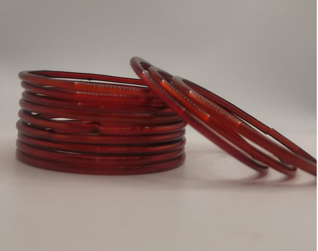 Glass Dark Red Bangles (multiple sizes available)
