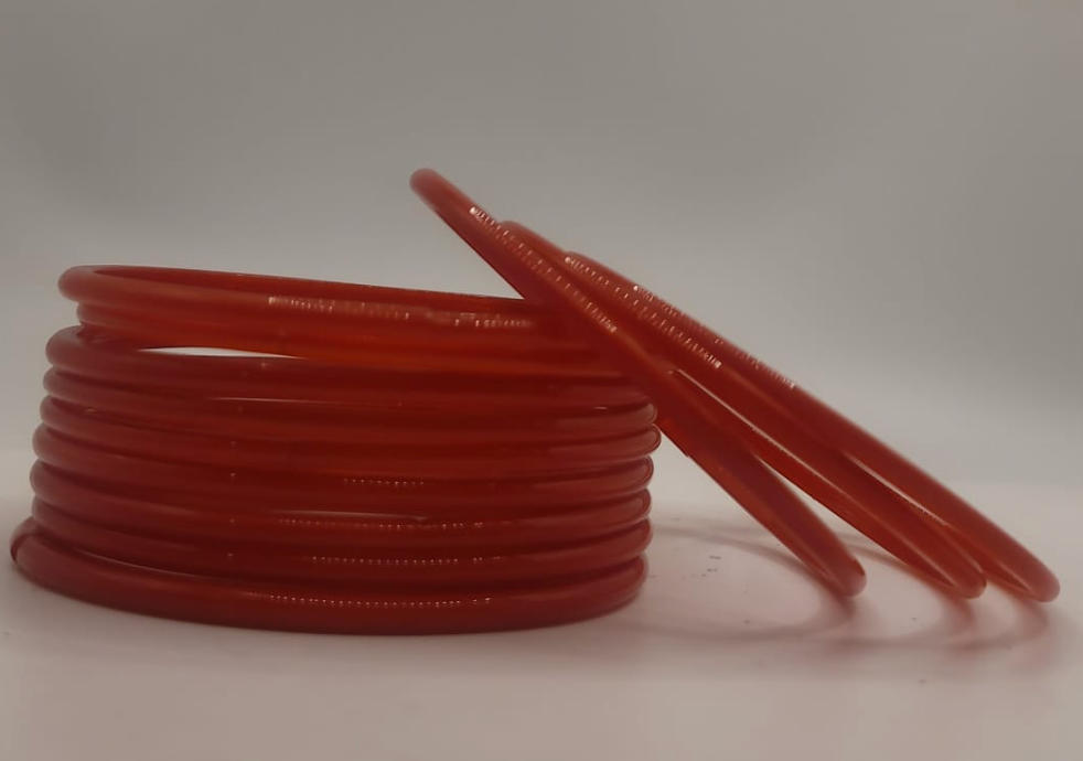 Glass Red Bangles (multiple sizes available)