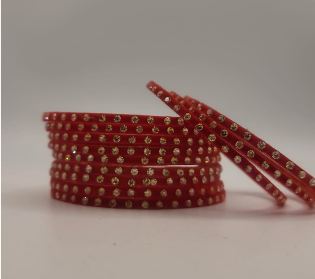 Red Gemstone Bangles