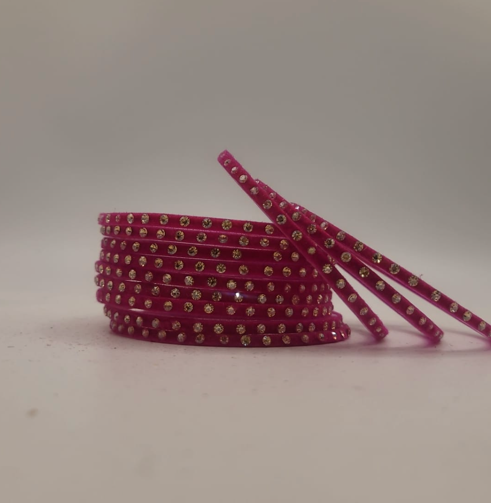 Pink Gemstone Bangles