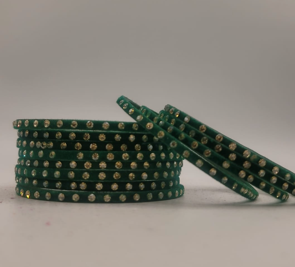 Green Gemstone Bangles