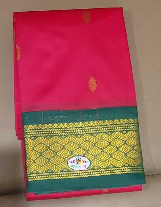 Amman Saree - Pink and Green