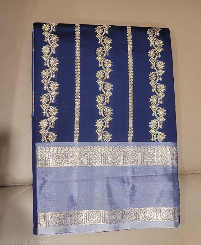 Navy Blue Saree