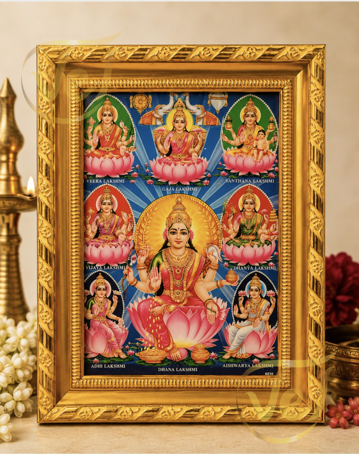 Ashta Lakshmi Photo Frame 8 X 6