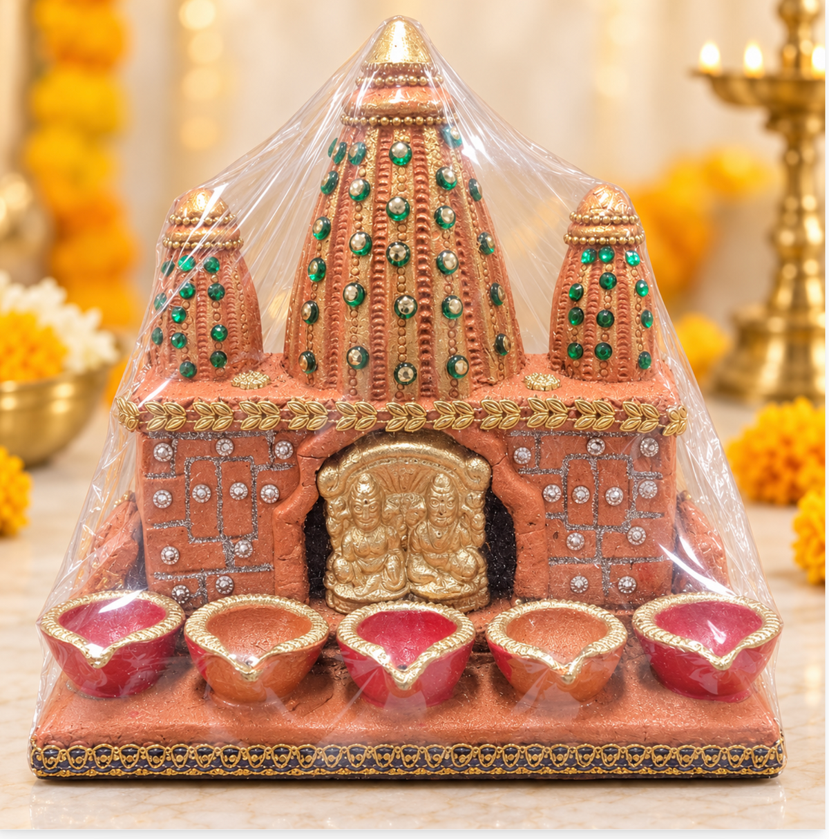 Jagannath Mandir with Diyas