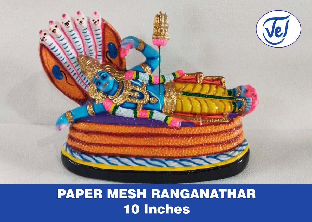 Ranganathar Kolu Doll 10 Inch – Paper Mache